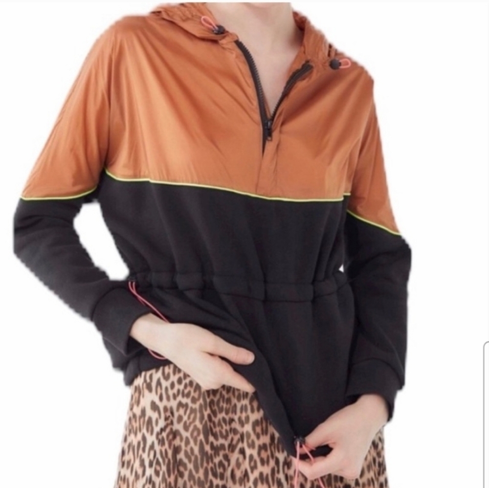 Urban Outfitters Womens Colorblocked Lightweight Windbreaker Hoodie S